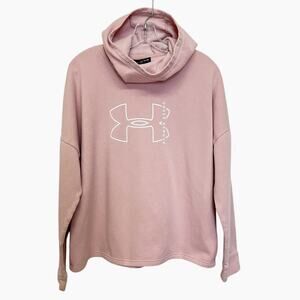 Under Armour Hoodie Sweatshirt Womens XL Loose Fit Pullover Logo Active Comfort